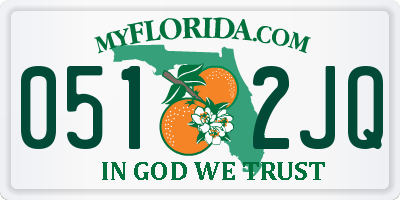 FL license plate 0512JQ