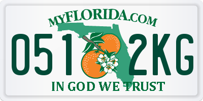 FL license plate 0512KG
