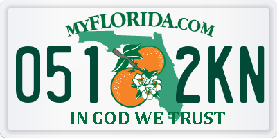 FL license plate 0512KN