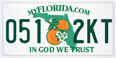 FL license plate 0512KT
