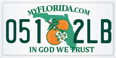 FL license plate 0512LB