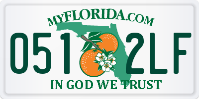 FL license plate 0512LF