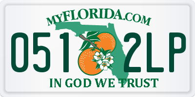 FL license plate 0512LP