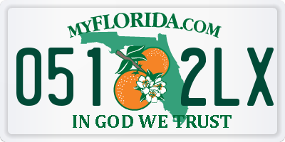 FL license plate 0512LX