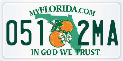 FL license plate 0512MA