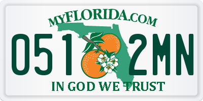 FL license plate 0512MN