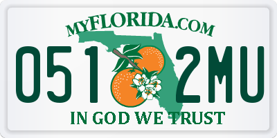 FL license plate 0512MU