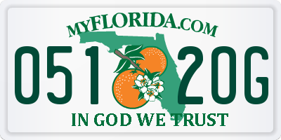 FL license plate 0512OG