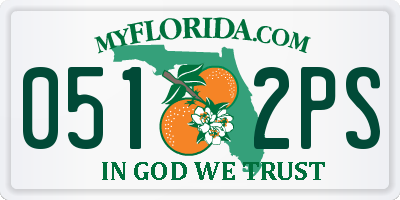 FL license plate 0512PS