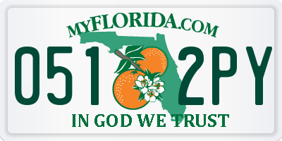 FL license plate 0512PY