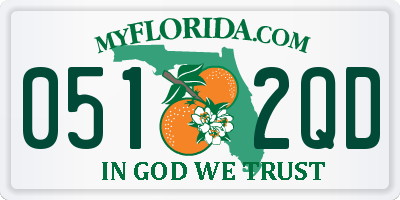 FL license plate 0512QD