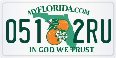 FL license plate 0512RU