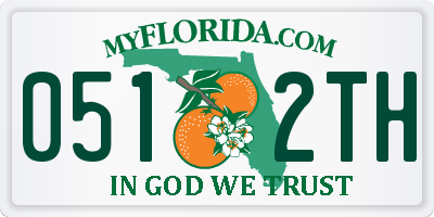 FL license plate 0512TH