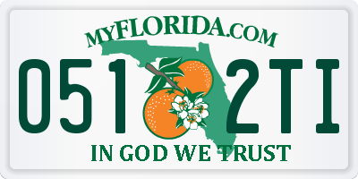 FL license plate 0512TI