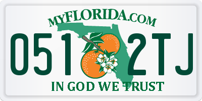 FL license plate 0512TJ