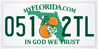 FL license plate 0512TL