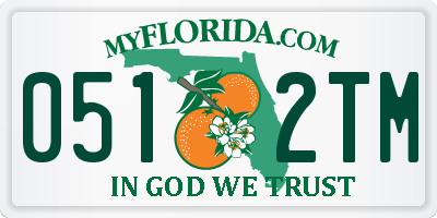 FL license plate 0512TM