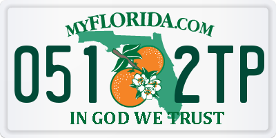 FL license plate 0512TP