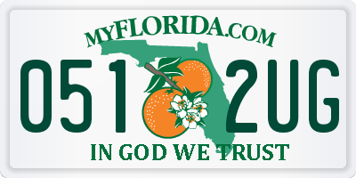 FL license plate 0512UG