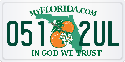 FL license plate 0512UL