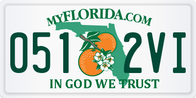 FL license plate 0512VI