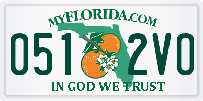 FL license plate 0512VO