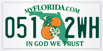 FL license plate 0512WH