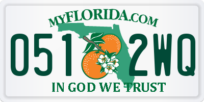 FL license plate 0512WQ