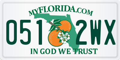 FL license plate 0512WX