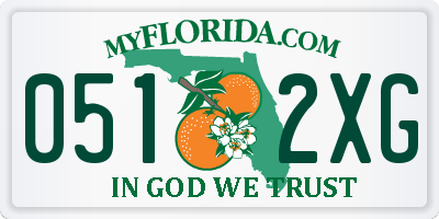 FL license plate 0512XG