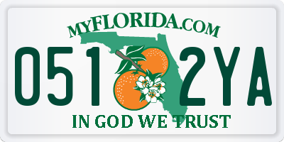 FL license plate 0512YA