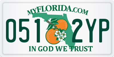 FL license plate 0512YP
