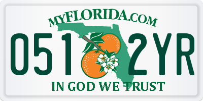 FL license plate 0512YR