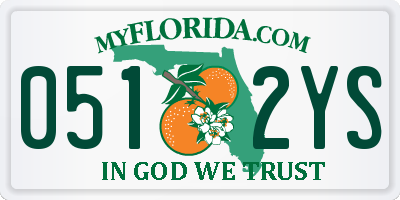FL license plate 0512YS