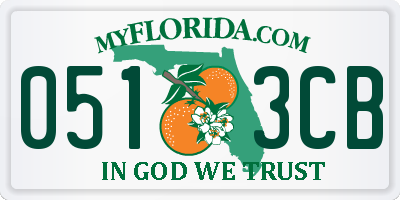 FL license plate 0513CB