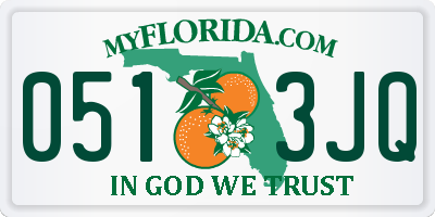FL license plate 0513JQ