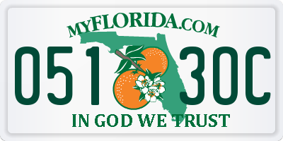 FL license plate 0513OC