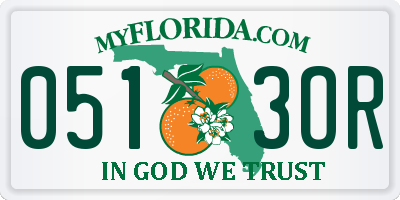 FL license plate 0513OR