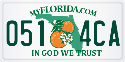FL license plate 0514CA