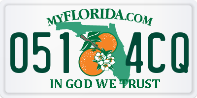 FL license plate 0514CQ