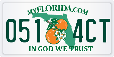 FL license plate 0514CT