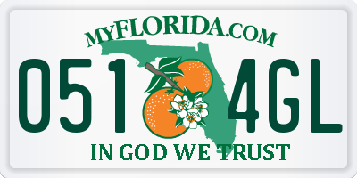 FL license plate 0514GL