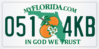 FL license plate 0514KB