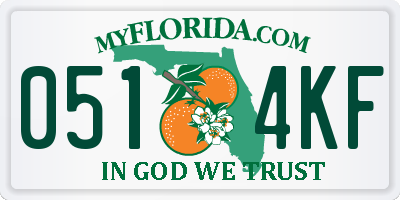 FL license plate 0514KF