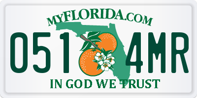FL license plate 0514MR