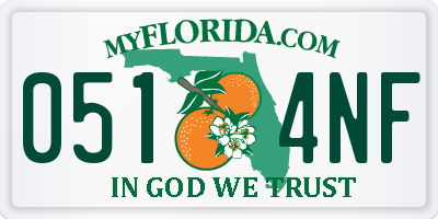 FL license plate 0514NF