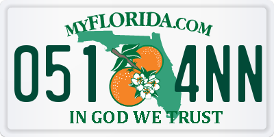 FL license plate 0514NN