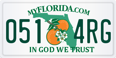 FL license plate 0514RG