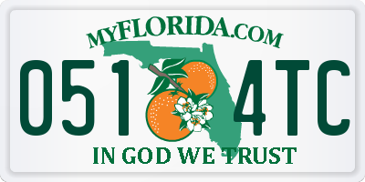 FL license plate 0514TC