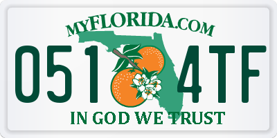 FL license plate 0514TF